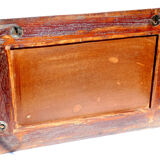 Miroir bois vieux teck patine bleue 57x3x34cm 1