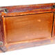 Mirror wood old teak patina blue 57x3x34cm 1
