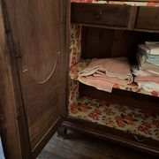 Louis XIV walnut wardrobe with arched panels – 18th century