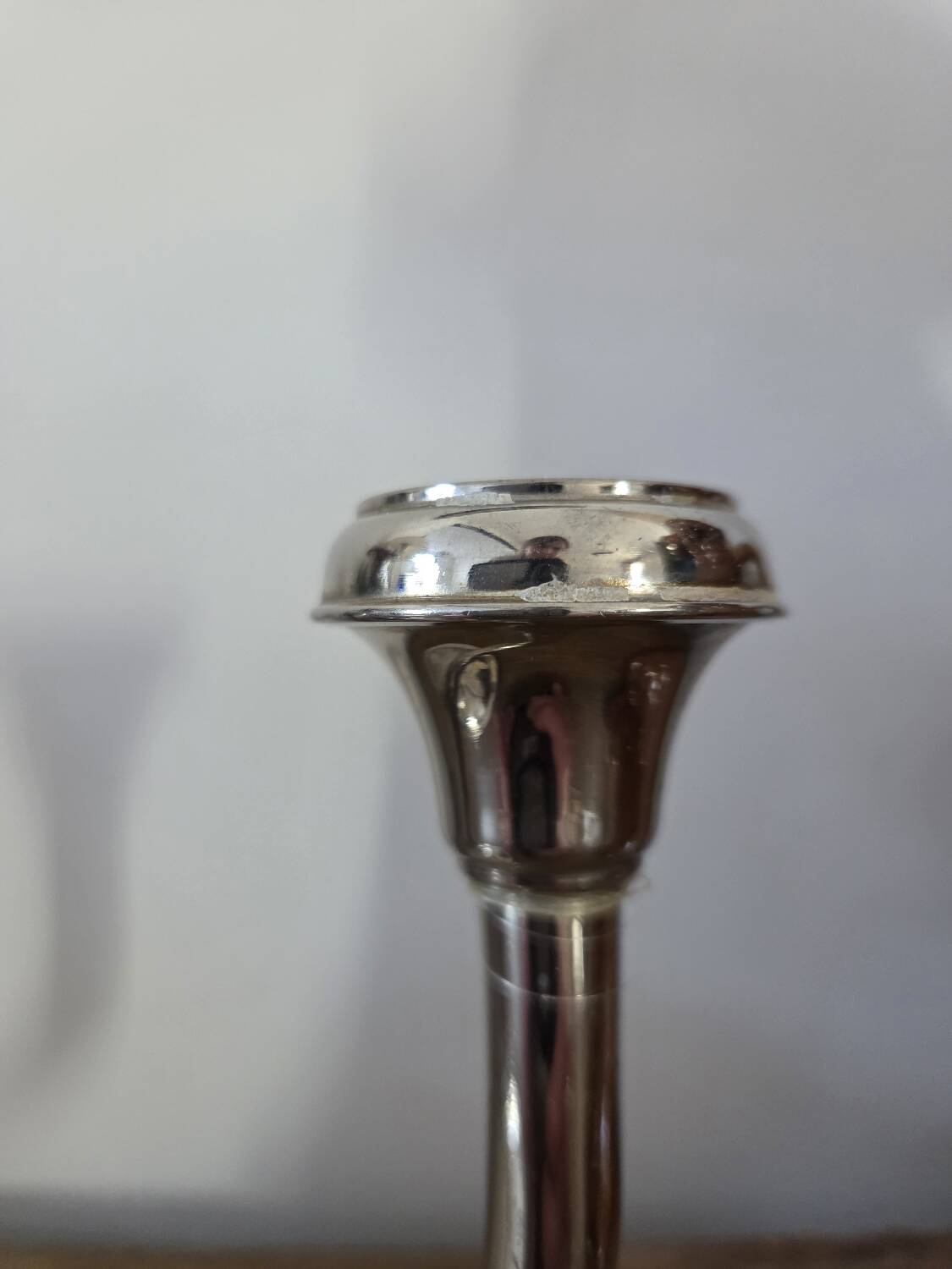 Vintage chrome candlestick