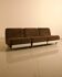 Set of 3 "Concha" velvet brown armchairs by Jo Otterpohl for