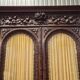 Two-body buffet in solid oak, richly carved in the Renaissance style.