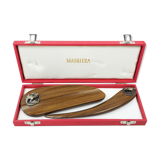 Set for office "Masriera" in silver and exotic wood, mid-century