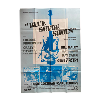 Affiche cinéma "Blue Suede Shoes" Bill Haley, Freddie Fingers Lee 120x160cm 1980