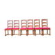 6 oak farmhouse chairs