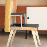 Folding stepladder stool
