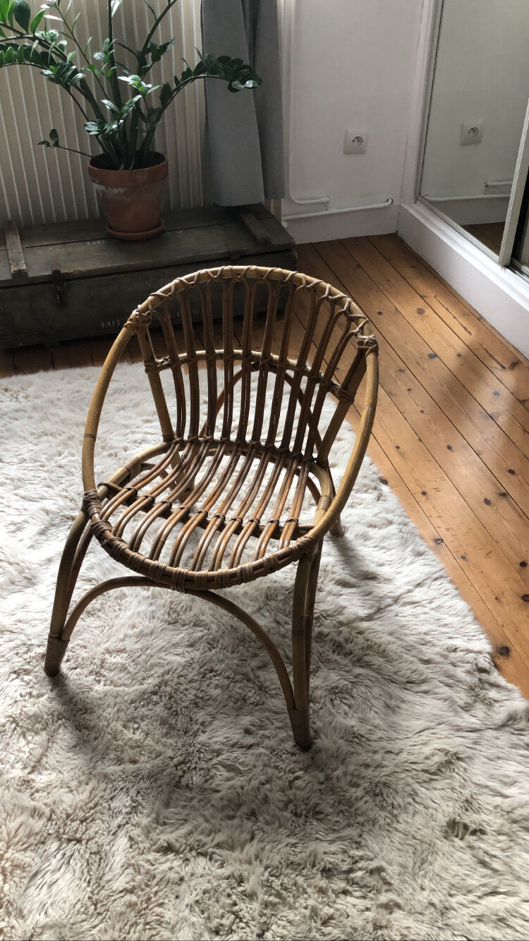 Children's rattan chair