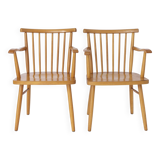 Pair Lübke Chairs 1950s Vintage Germany