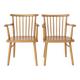 Paire de chaises Lübke années 1950 Vintage Allemagne