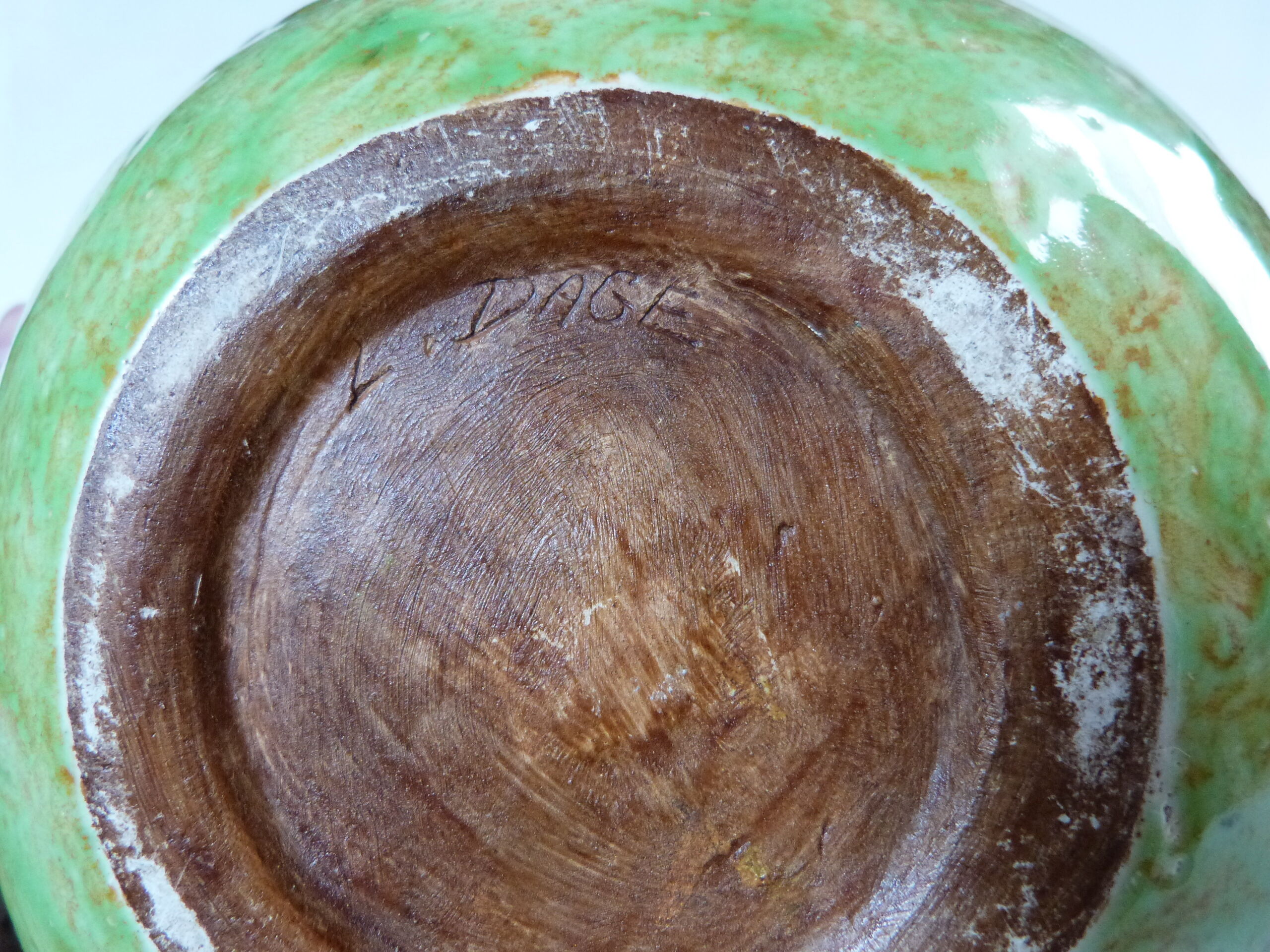 Ceramic sheet cutter signed Louis Dage Art Deco