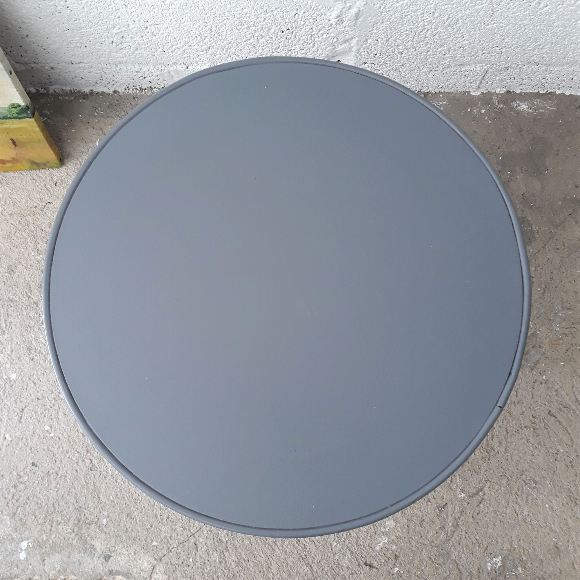 Rotin side table vintage 1960