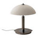 Chrome and frosted dome table lamp - modernist mushroom lamp - vintage from the 80s/90s.