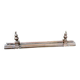 19th century bronze fireplace bar