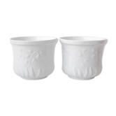 Pair of planter, vintage planter, ceramic planter, FAL Capuchos alcobaça, pot cover