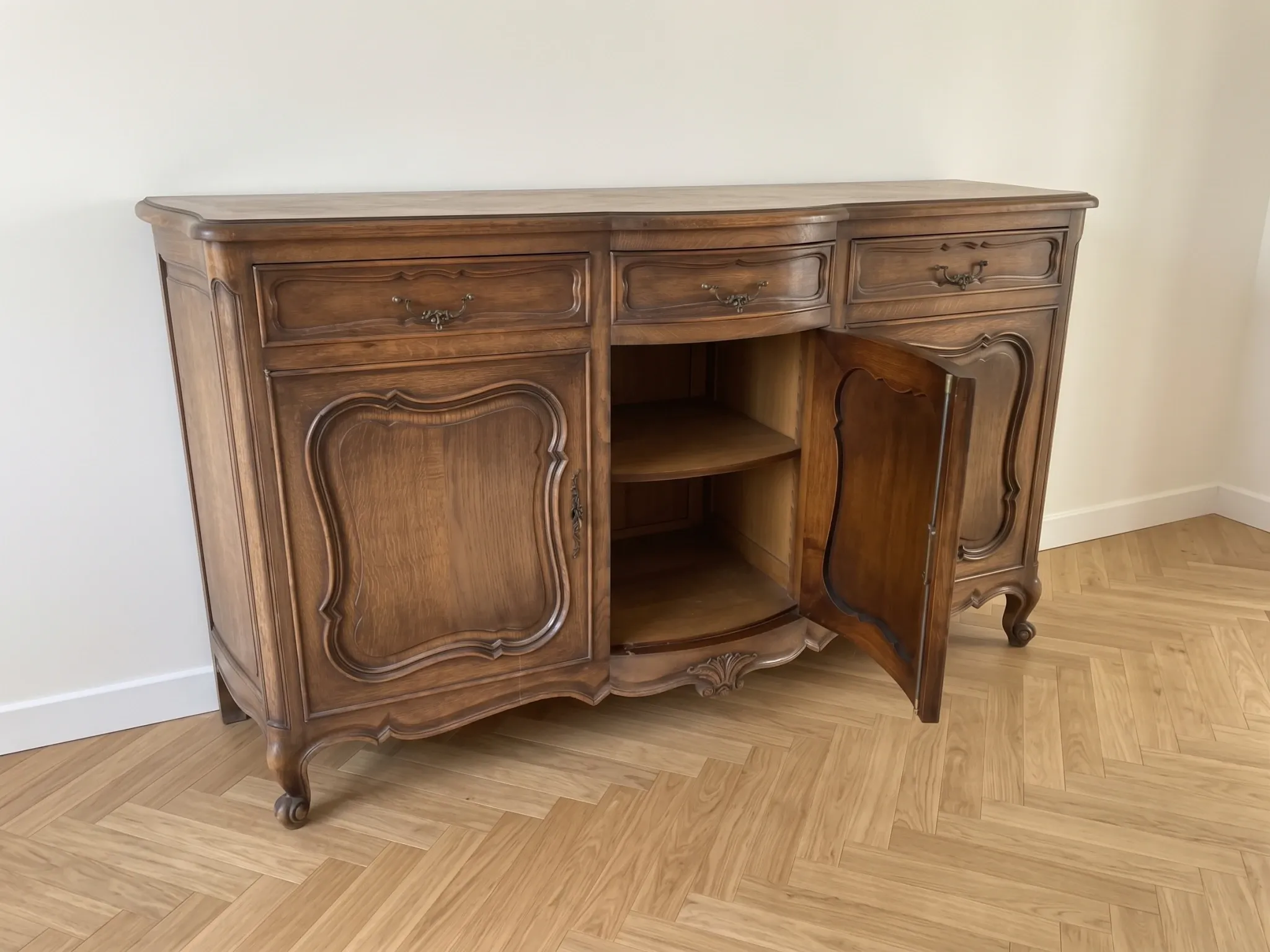 Antique classic oak sideboard