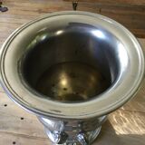 Silver metal champagne bucket