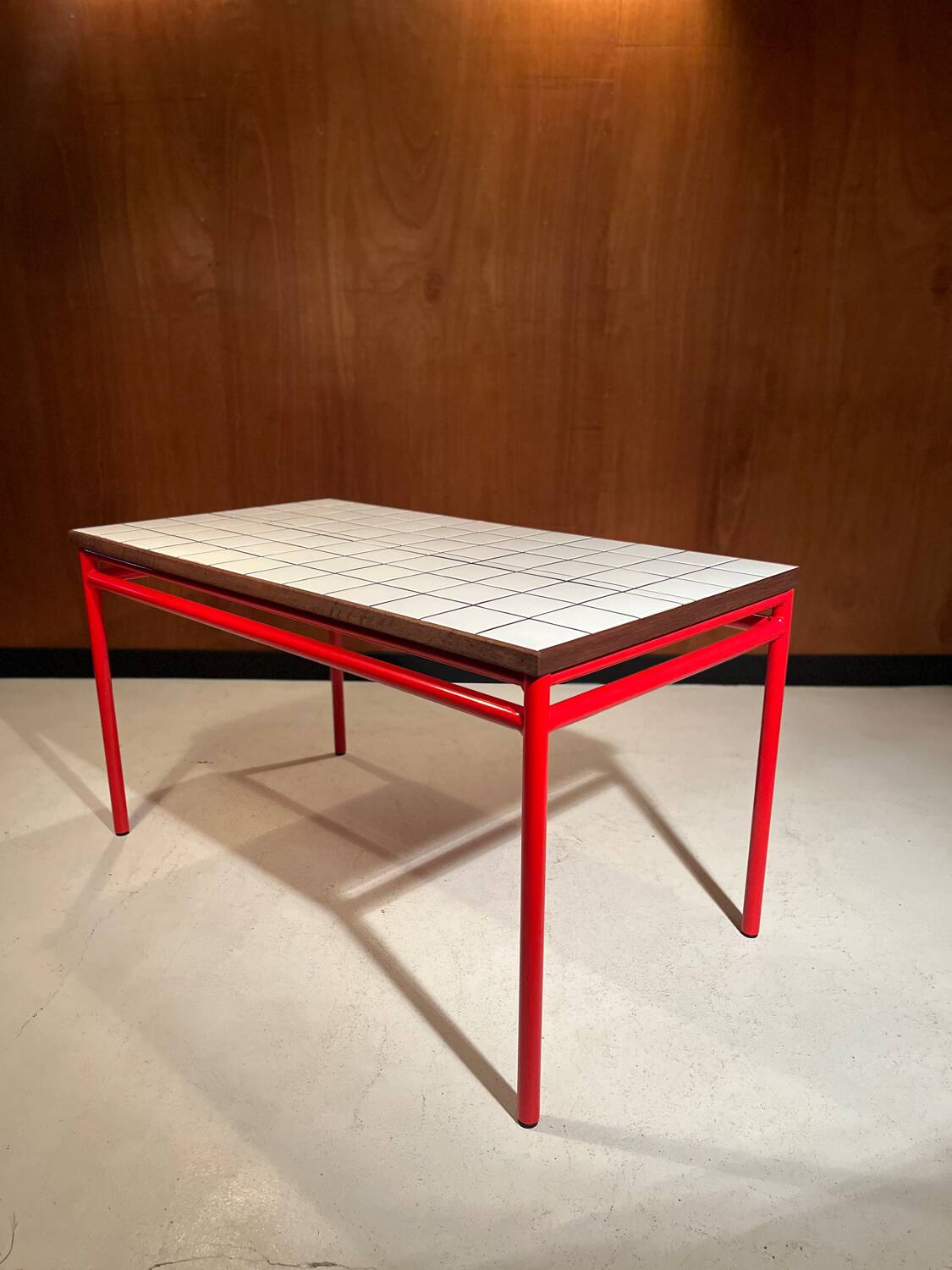 Custom dining table "steel and earthenware"