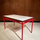 Custom dining table "steel and earthenware"