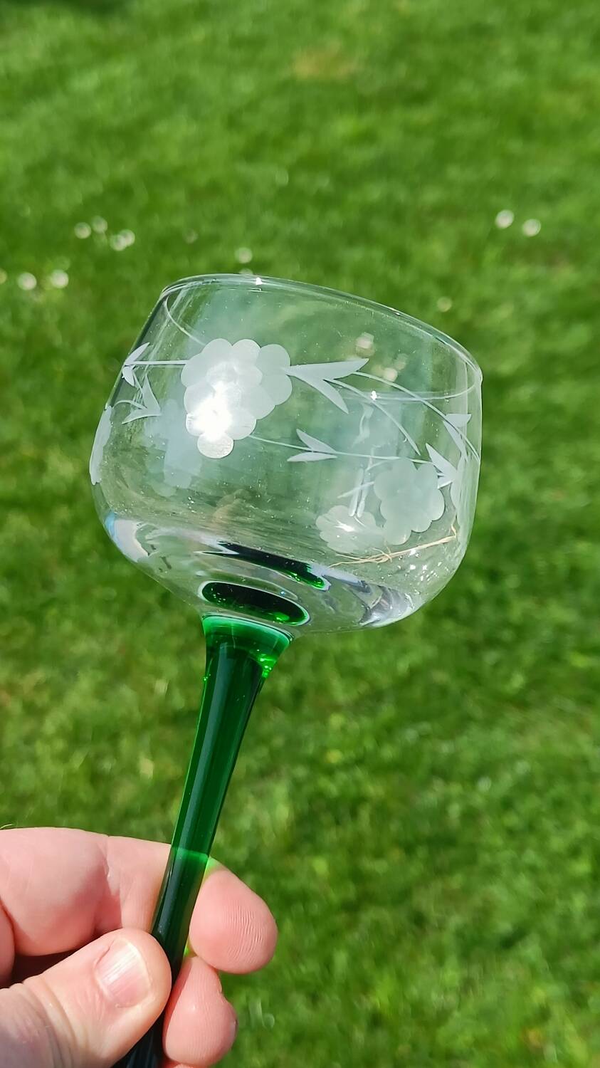 Antique engraved glasses