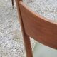 Pair of 50's Scandinavian style mahogany chairs
