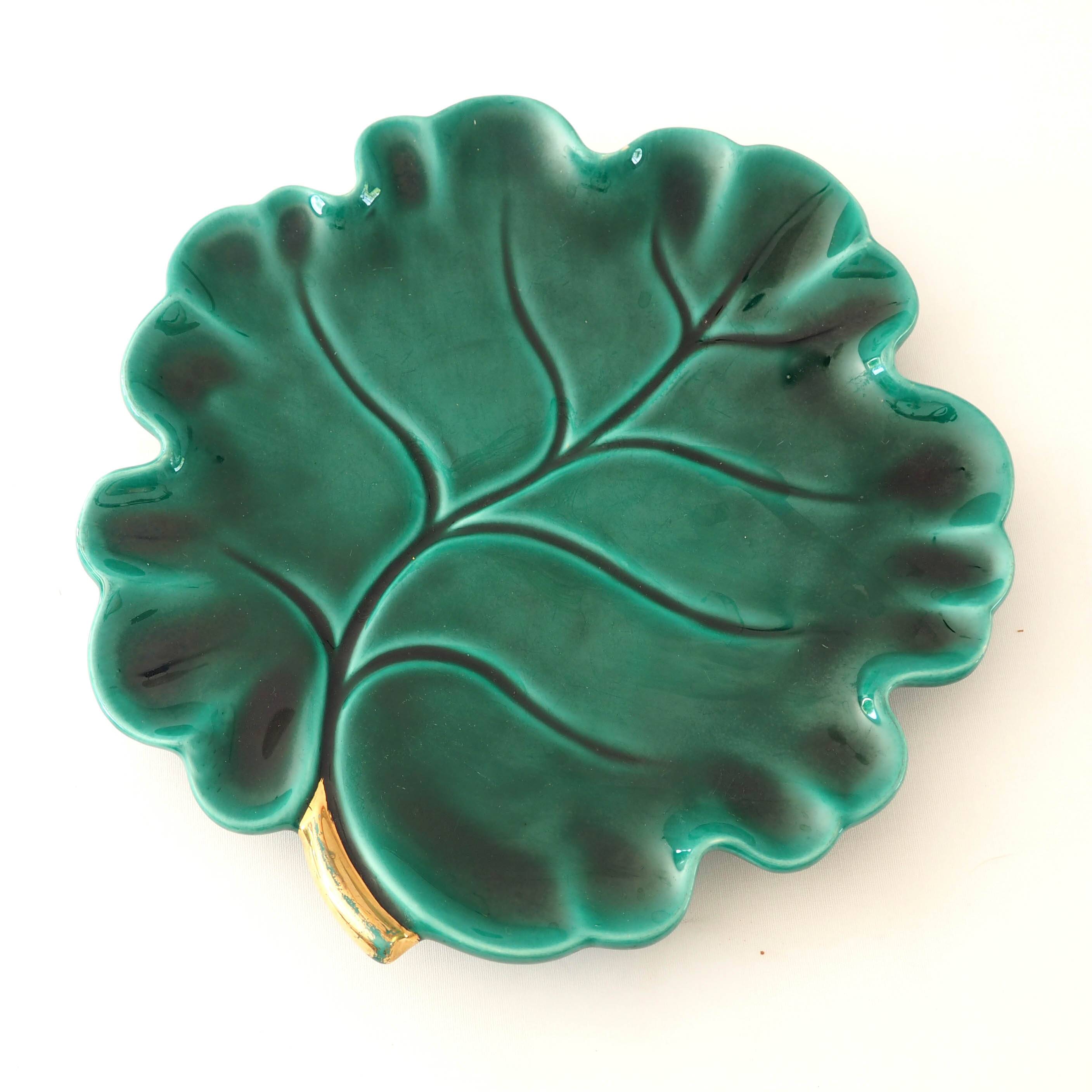 Plat feuille Vallauris