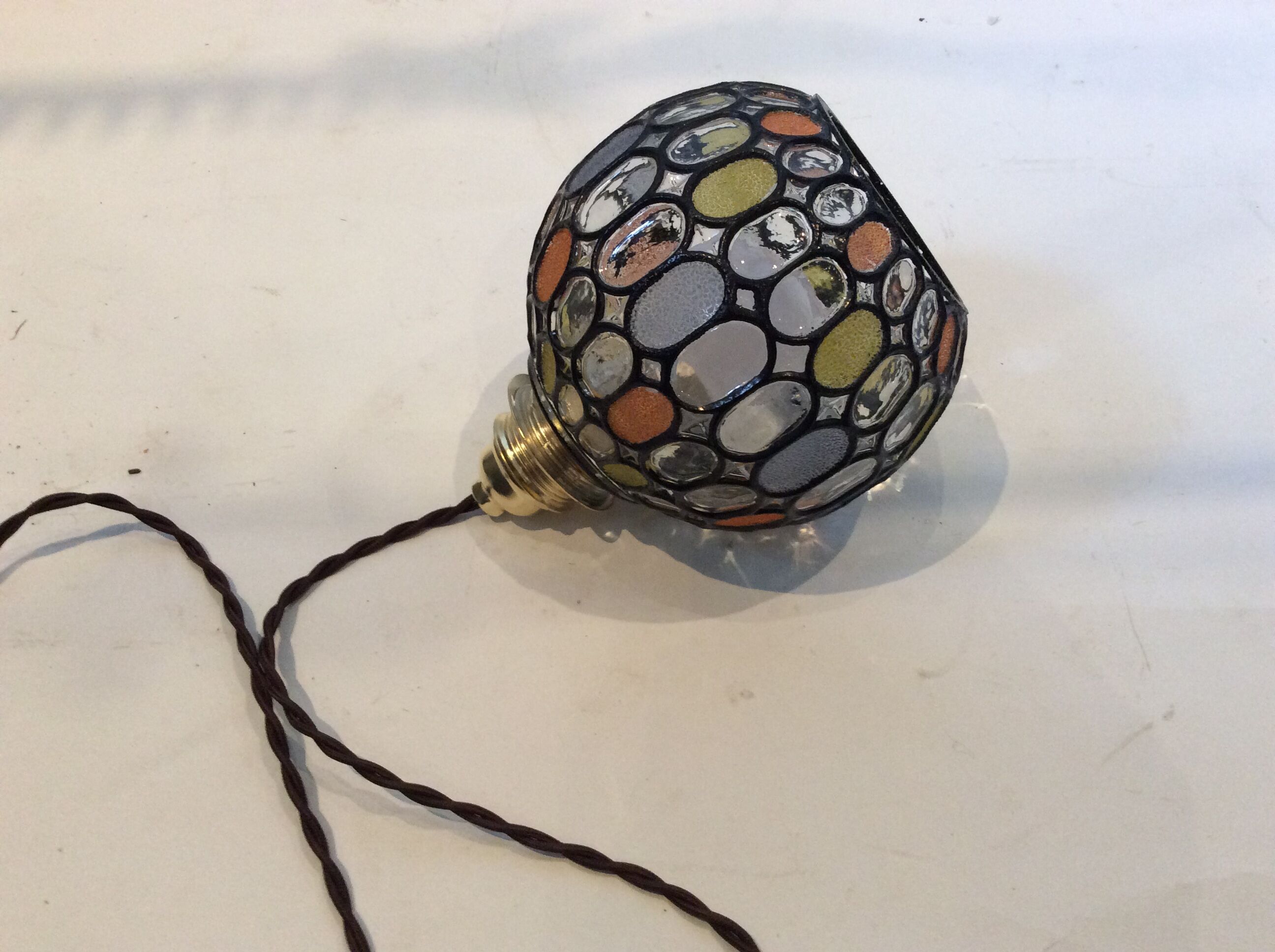 Vintage ball hanging lamp