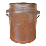 Glazed stoneware pot