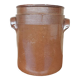 Glazed stoneware pot