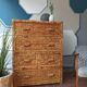 Commode vintage rotin osier bambou