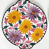 Two Schramberg Majolika painted flower dishes