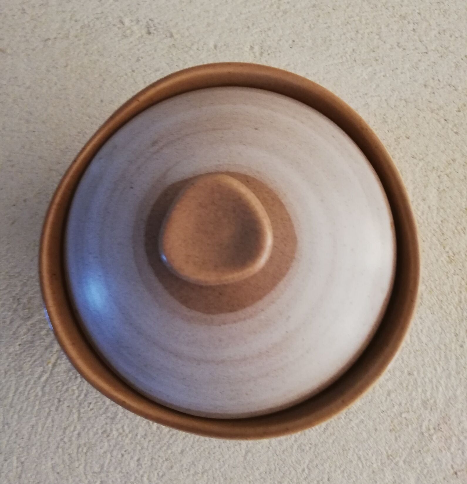 Sandstone sugar bowl