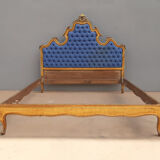 Bed frame gilded wood rocaille style