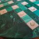 Solitaire game in malachite