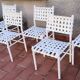 Suite de 7 chaises tressées triconfort vintage
