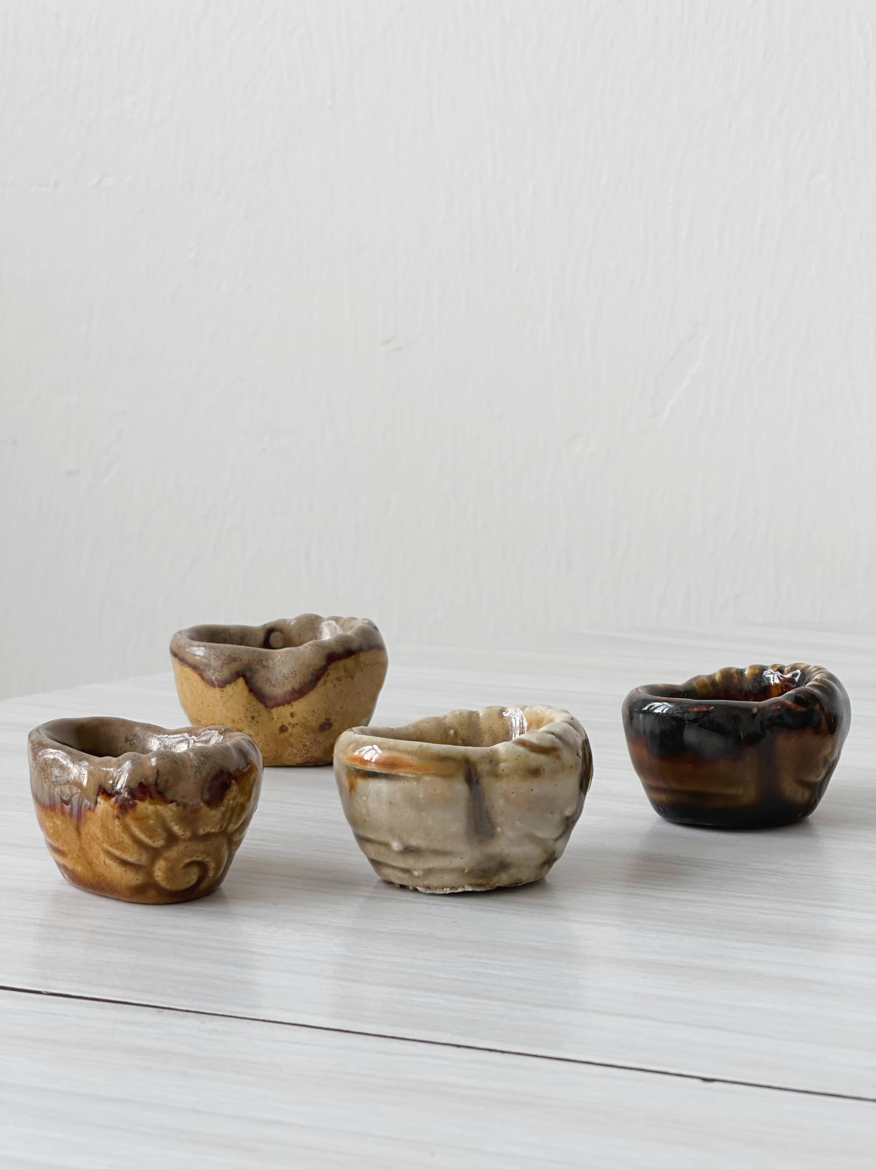 24 flambéed ceramic snail cups