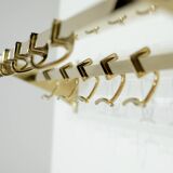 Complete brass coat rack, Italy 1950s.