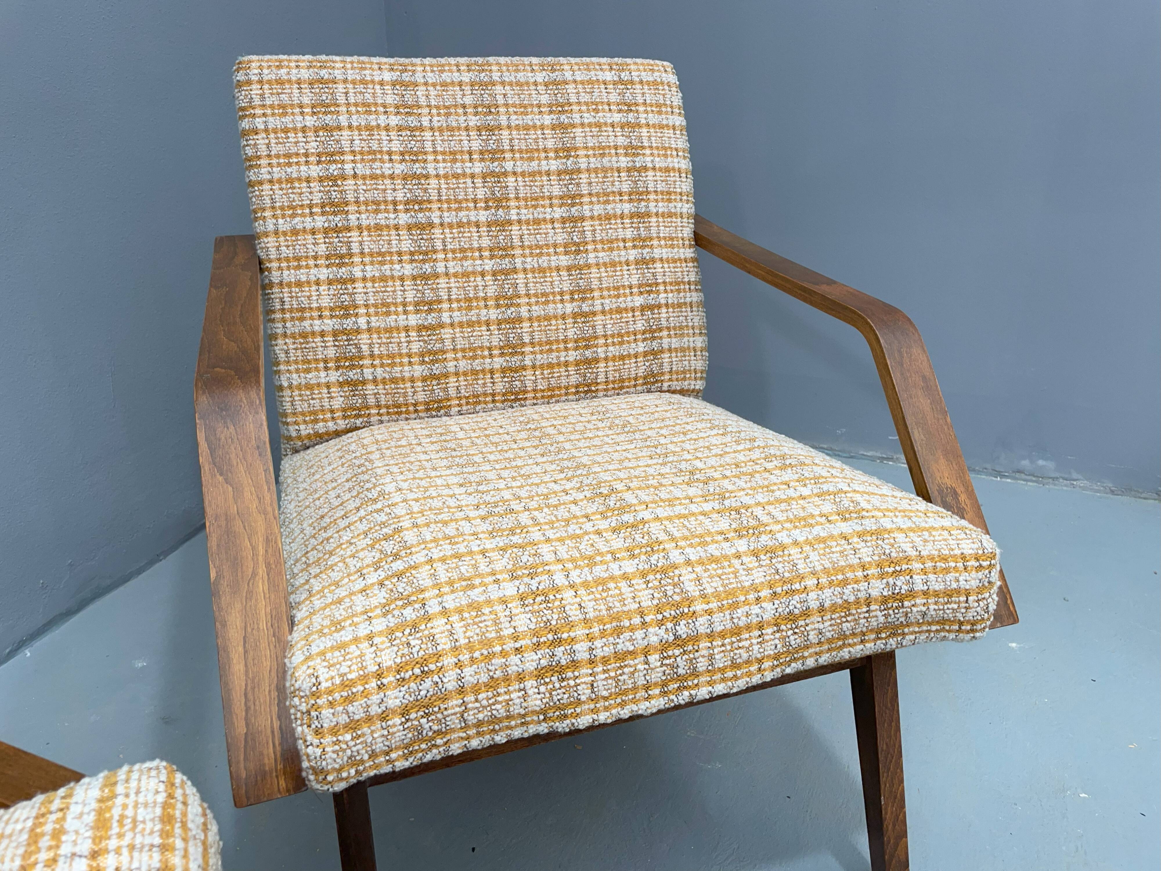 Paire de fauteuils vintage par MIER Topoľčany, 1970