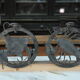 Paire d’appliques en métal sculpté signées RG