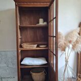 Antique Parisian glass cabinet - bonnet-maker type