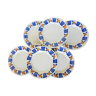 6 dessert plates from the Badonviller factory