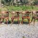 4 Baumann armchairs in bent wood