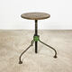Tabouret pivotant industriel à 3 pieds d’usine Vert