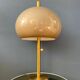 Large vintage brass mushroom space age table lamp