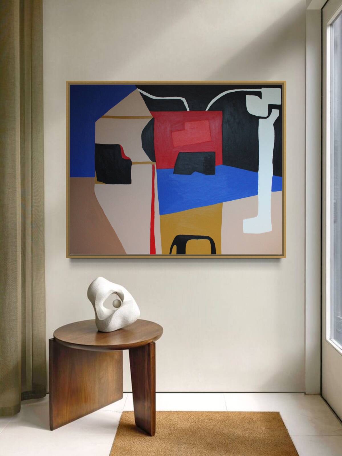 Original abstract "heart maze" blue version