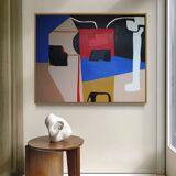Original abstract "heart maze" blue version