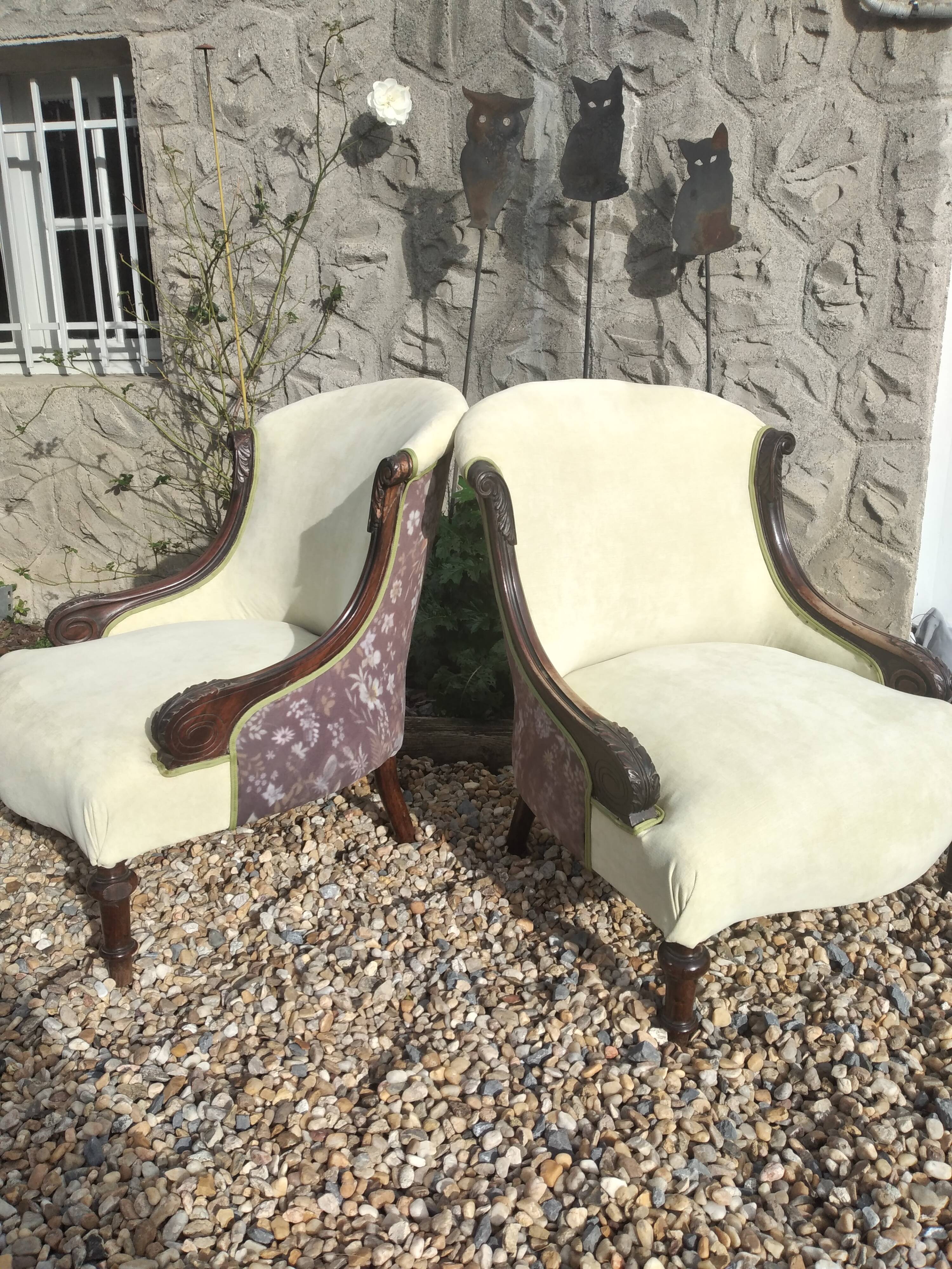 Pair of 19th century armchairs