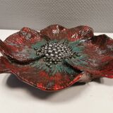 Earthenware dish, in beautiful partial glaze. Made by Sloth keramik Danamrk 1978