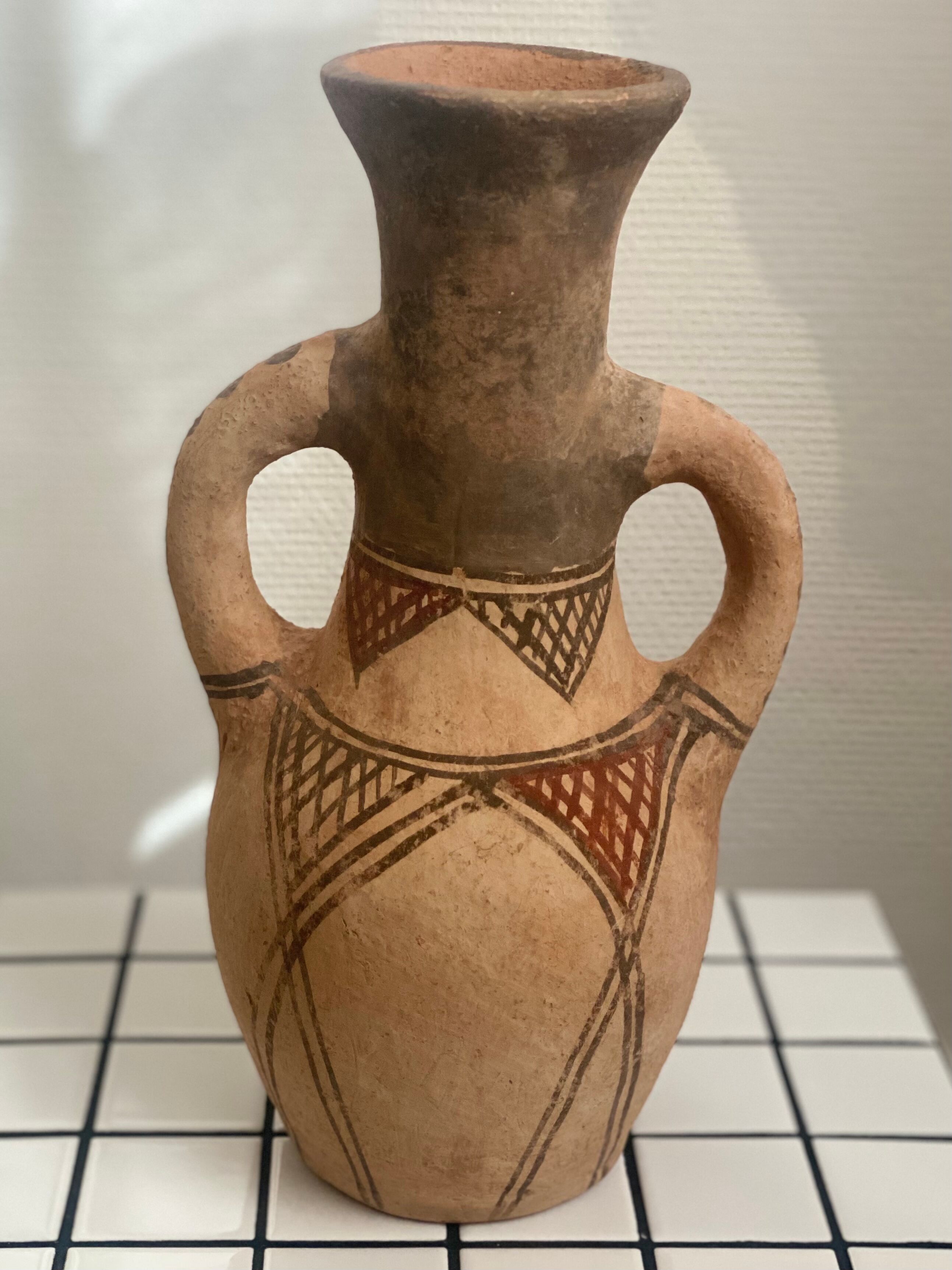 Pottery vase vintage water jar Berber Moroccan rif