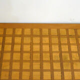Mid-century grid coffee table, in wood & marquetry