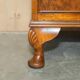 1940s vintage walnut commode with butler's serving tray.